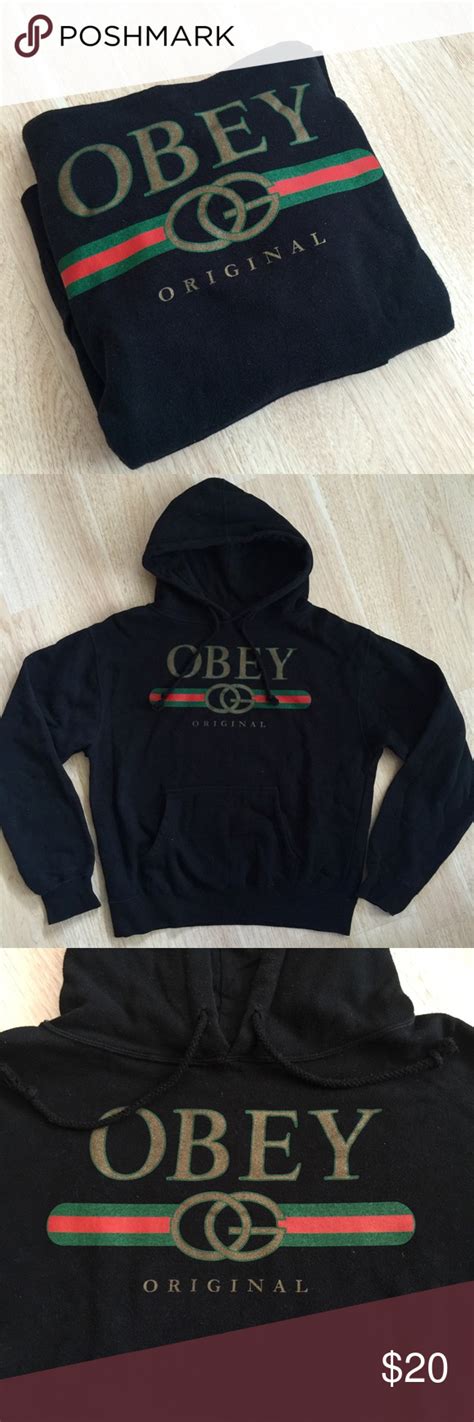 obey gucci sweatshirt|gucci hooded jersey.